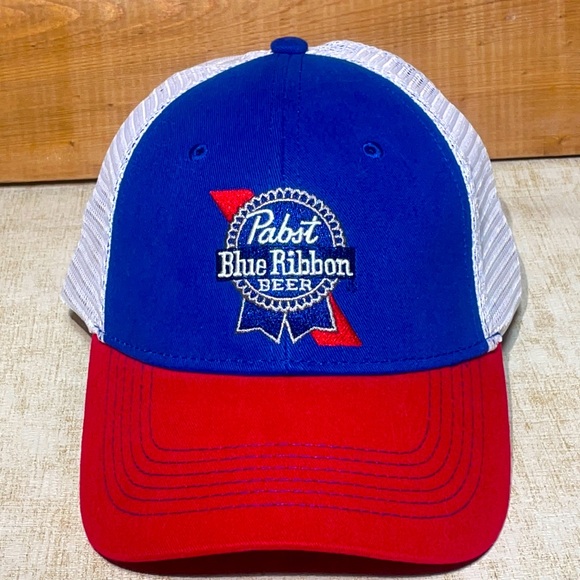 Vintage Pabst Blue Ribbon Trucker Style Cap! Cap America brand New Old Stock! - Picture 1 of 7